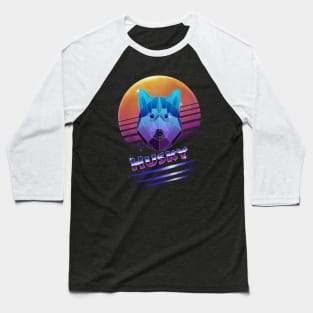 Cyberpunk Husky Baseball T-Shirt